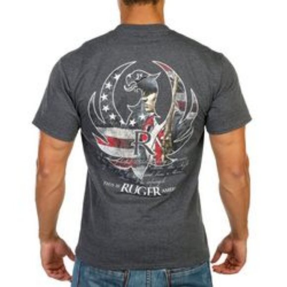 Ruger Shirts Ruger Mens Stars Stripes Us Flag Logo Tee Short Sleeve